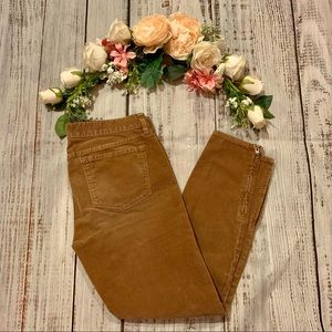 J.Crew Toothpick Zip Ankle Cords Skinny Pant